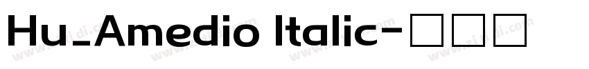 Hu_Amedio Italic字体转换